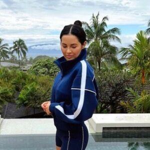 IVL Navy Blue Scuba Jacket